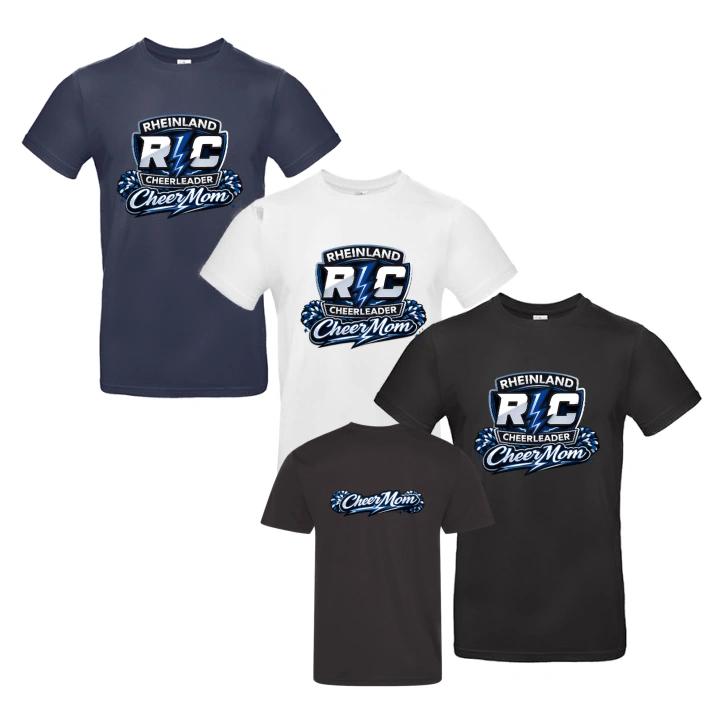 Rheinland Cheerleader Shirt Cheermom (Black/White/Navy)
