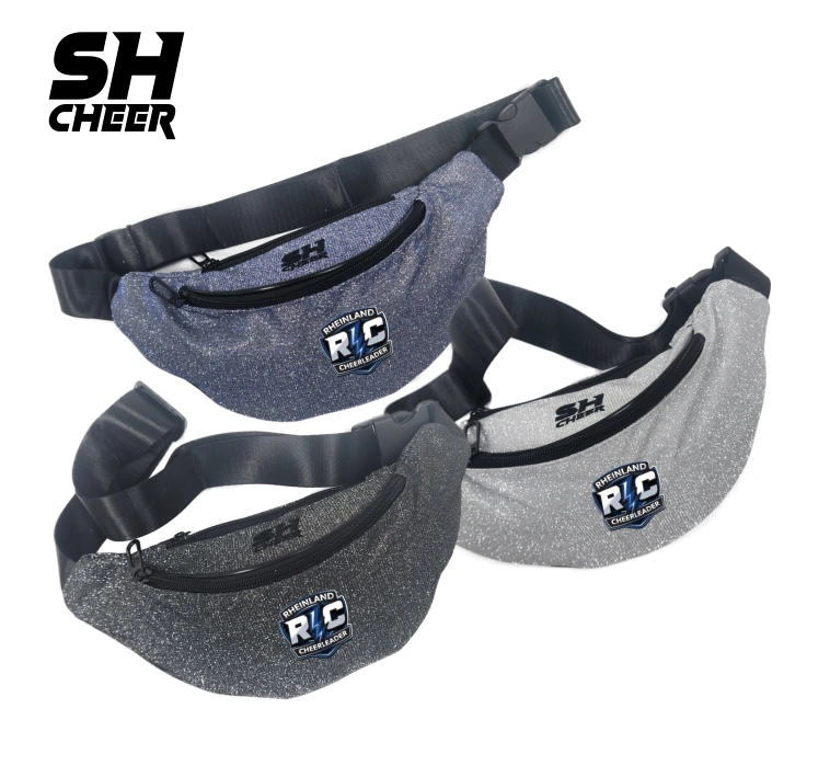 Rheinland Cheer SHCheer Glitzer Belt Bag V2 (Black/ White/ Blue)