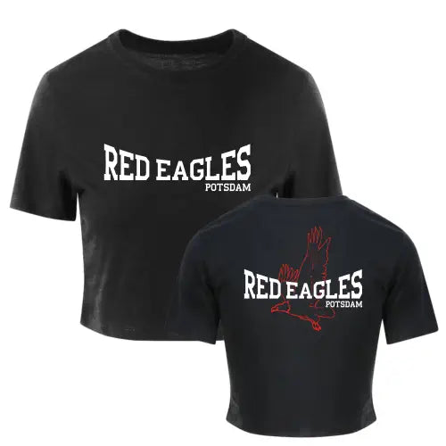 Red Eagles Cropped Shirt (Black)