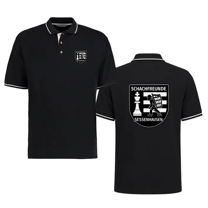 Schachfreunde Sessenhausen Poloshirt (BlackWhite)