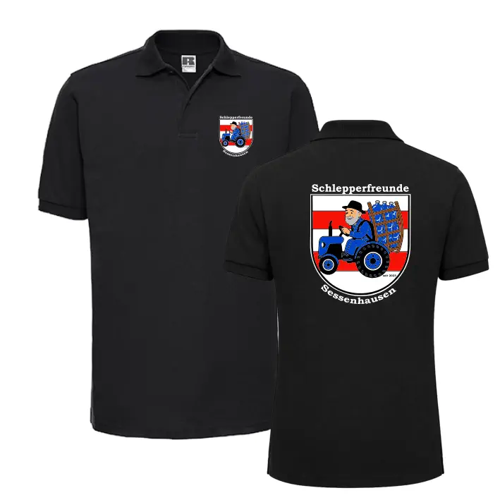 Schlepperfreunde Sessenhausen Poloshirt (Deep Black)