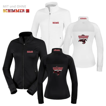 Stuttgart Scorpions Cheerleader Women’s Fitness Jacke (Black/White)