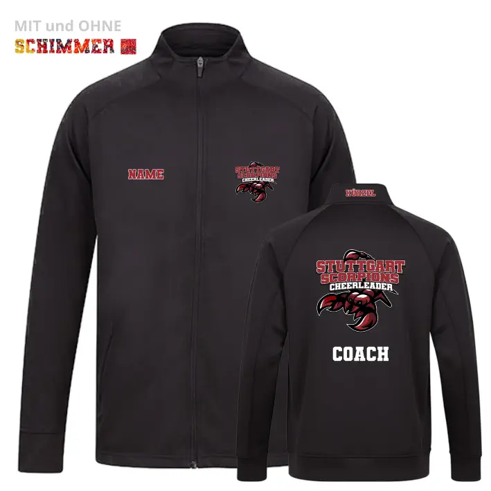 Stuttgart Scorpions Cheerleader Coach Trainingsanzug Jacke (Black)