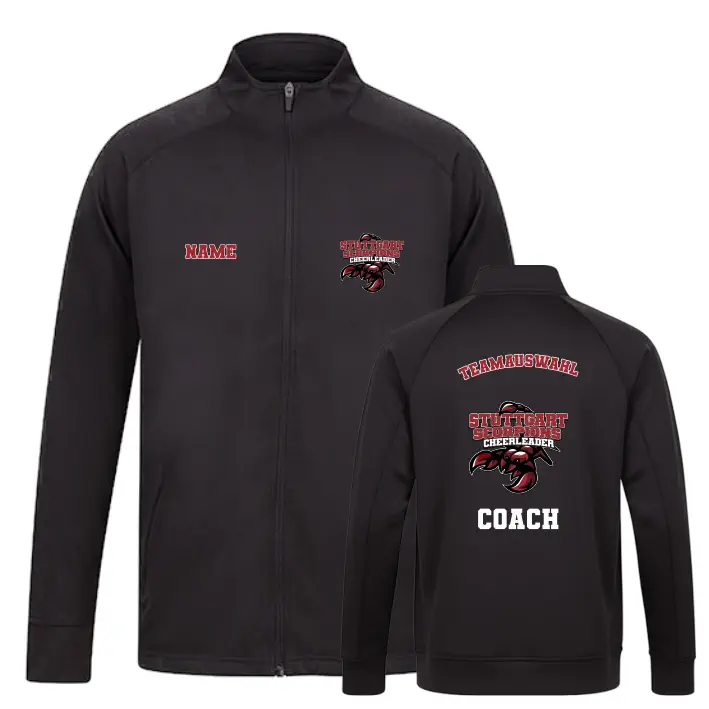 Stuttgart Scorpions Cheerleader Coach Trainingsanzug Jacke (Black)