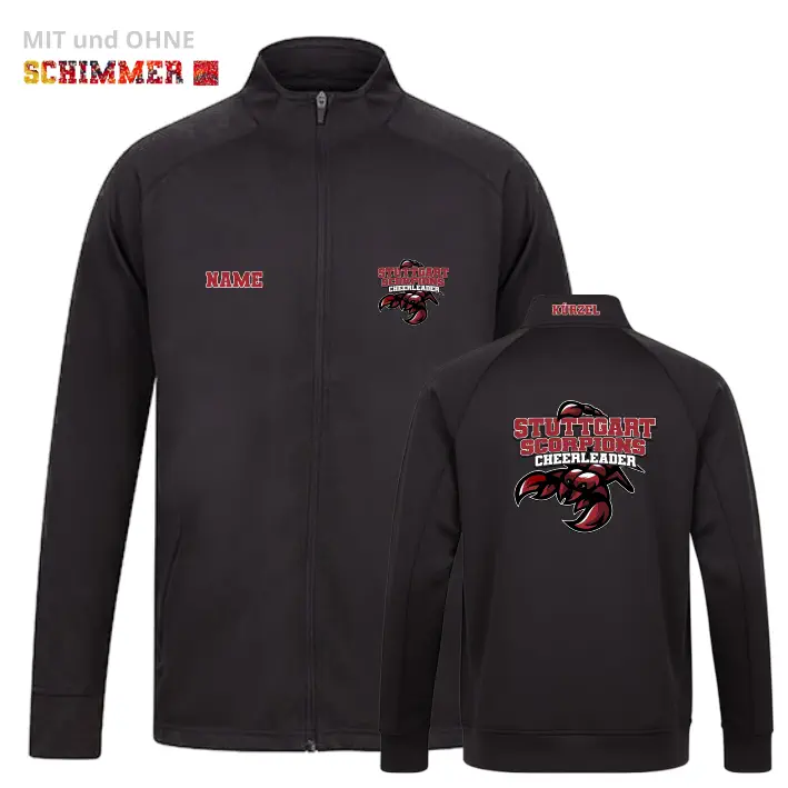 Stuttgart Scorpions Cheerleader Trainingsanzug Jacke (Black)