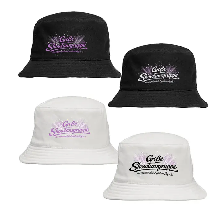 Showtanzgruppe Spätlese Lay Bucket Hat (Black/White)