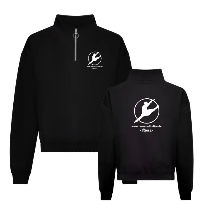 Tanzstudio Live Cropped Zip Sweat (Black)