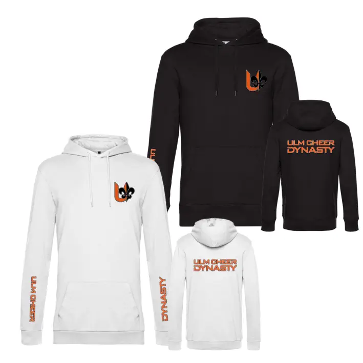 Ulm Cheer Dynasty Hoodie (Deep Black/White)