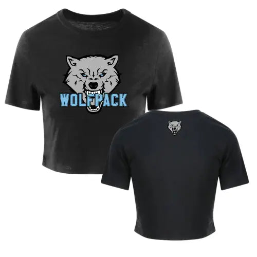 Wolfpack Cropped Shirt (Black)