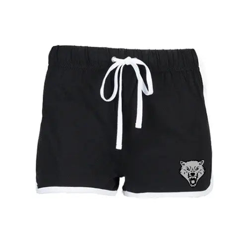 Wolfpack Retro Shorts (Black/White)
