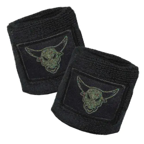 Bulls Business Schweißarmbänder (Black) (GLITZER)