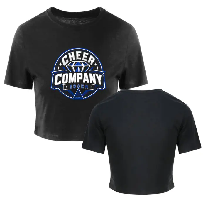Cheer Company Essen Cropped Shirt (Solid Black)