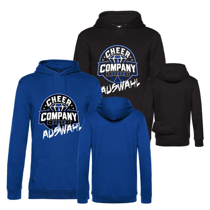 Cheer Company Essen Fan-Hoodie (Royal Blue/Deep Black)