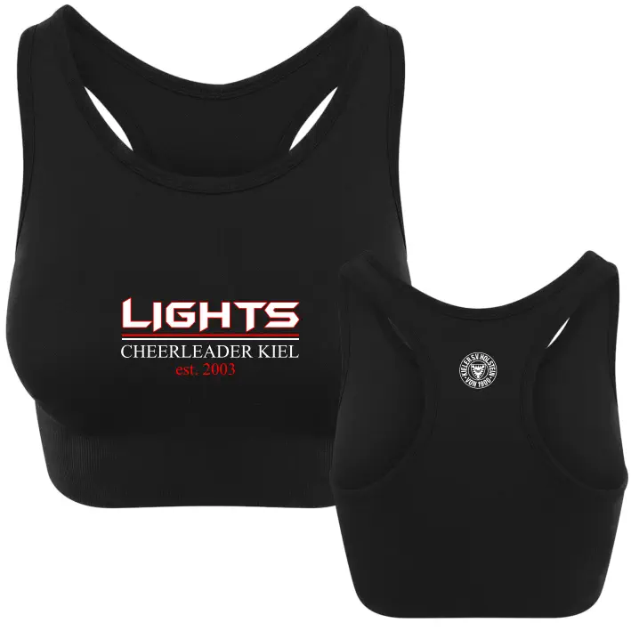 Lights Cheerleader Sporttop/Bra (Black)