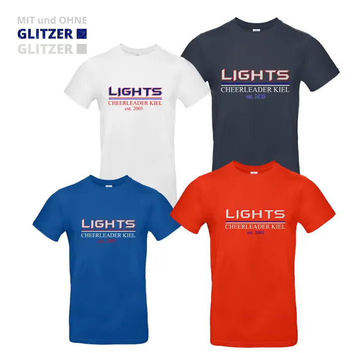 Lights Cheerleader Shirt (Red/Navy/White/Royal)